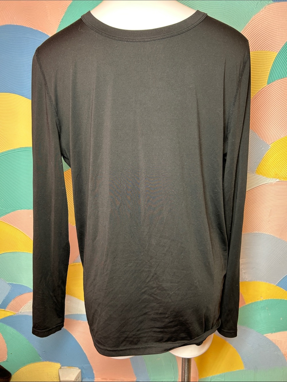 Crane Men's Long-Sleeve Crewneck Shirt - Black sz XL
